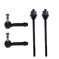 DLZ 4 Pcs Front Suspension Kit-2 Inner 2 Outer Tie Rod End Compatible with Chevrolet Suburban 1500 2000-2006, Chevrolet Tahoe 2001-2004, GMC Yukon 2001-2006, GMC Sierra 1500 4WD 99-06 ES3488 ES3493T