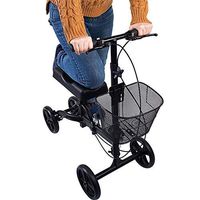 Roller Knee Walker, Luxurious Brake System and Basket Height Adjustable for Break Legs, Foot Injuries, Disabled Walkers