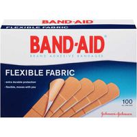 Band-Aid Brand Adhesive Bandages Flexible Fabric Band Aids 100 ct. Box - 12 per case