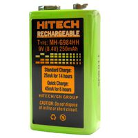 Hitech - 9V Rechargeable Battery (250mAh)