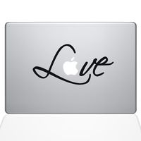 The Decal Guru 1780-MAC-15P-BLA Love's Signature Decal Vinyl Sticker, 15" MacBook Pro (2015 & Older), Black