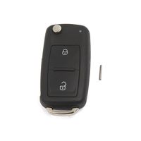 uxcell 2 Button Uncut Blade Flip Fob Remote Key Case for VW Transporter Polo Golf