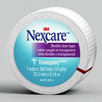 Nexcare Flexible Clear First Aid Tape, 1 Inch X 10 Yards, 9 Rolls