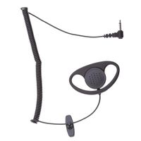 3.5mm Plug Listen Receive Only Earphone D Shape Earhook for Motoro Ham Raido Earpiece Sport Headset for iPad, Laptop, Mp4 Player