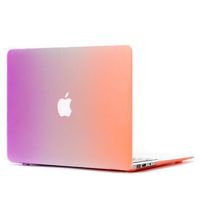Hard Case for Macbook Retina 13",Case for Macbook Retina,Case for Macbook 13",NSSTAR Colorful Contrast Color Matte Surface Crystal Hard Shell Case Cover Protector for Apple Macbook Retina 13.3" A1502 & A1425 (Purple+Orange)
