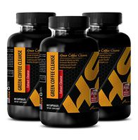 Pumpkin Seed Pills - Green Coffee Cleanse - Detox Supplements for Weight Loss - 3 Bottle 180 Capsules