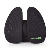 Lumbar Support Pillow Seat Cushion Inflated Lower Back Support for Orthopedic Pain Relief and Posture Improve, Fit Cars & Office Chairs(Color : Black)
