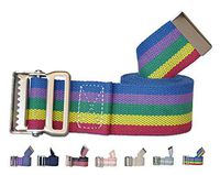 NYOrtho Metal Buckle Gait Belt - Adjustable Machine Washable Strong and Durable Cotton Material Latex Free, Fiesta, 72"