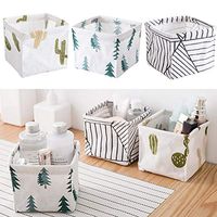 Xisheep Candy Storage, 3pcs Storage Bin Closet Toy Box Container Organizer Fabric Basket Housekeeping Organizers Home Decorations, for Home DIY Multicolor
