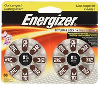 Energizer Batteries AZ312DP EZ Turn and Lock Hearing Aid, Size 312, 16 Count