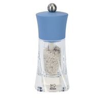 Peugeot 32203 Oleron Grey "Wet" Salt Mill, 5-1/2",Azure Blue. Ceramic mechanism.