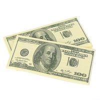 Warmtree $100 Dollars Bill Funny Money Napkin,4 Packs(40 Napkins in Total)