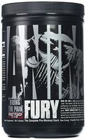 Animal Fury - Pre Workout Powder Supplement for Energy and Focus - 5g BCAA, 350mg Caffeine, Nitric Oxide, Without Creatine - Powerful Stimulant for Bodybuilders - Fruit Punch - 30 Servings