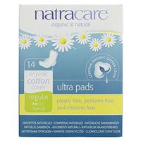 (2 PACK) - Natracare Natural Ultra Pads Regular With Wings | 14s | 2 PACK - SUPER SAVER - SAVE MONEY