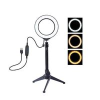 ierkag 3.6 inch Portable USB LED Ring Fill Light Camera Photography Supplement LED Lights Tools Macro & Ringlight Flashes