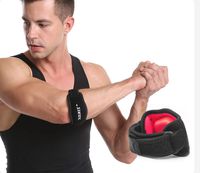 Tennis Elbow Brace with Compression Pad for Women & Men Golfers Elbow Brace for Tendonitis Weightlifting Pain Relief (Single，Red)