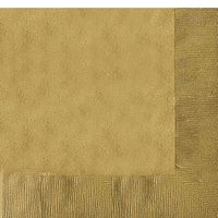 3 Ply Paper Lunch Napkins | 50ct (Gold)