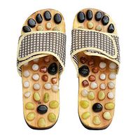 Slippers Pebble Stone Foot Massager Reflexology Acupuncture Mat Roller Flip Flops for Foot Care Relaxation Arch Pain Relief Product EVA Foam Women