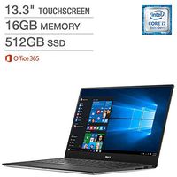 Dell XPS 13.3" Touchscreen Laptop - Intel Core i7-8550U - QHD+ (3200 x 1800) - 16GB LPDDR3 1866MHz RAM - 512GB PCIe Solid Drive Drive - Windows 10 Home (64-bit) (Certified Refurbished)