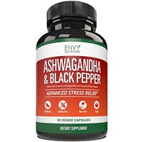 Ashwagandha Organic Capsules with Black Pepper – Best Anti Anxiety, Stress Relief, and Mood Boost Supplement for Women