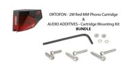 Ortofon - 2M Red MM Phono Cartridge & Audio Additives - Cartridge Mounting Kit BUNDLE