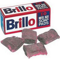 Disco Brillo Steel Pink Wool Soap Pad, 4 x 4 inch - 10 per pack - 12 packs per case.