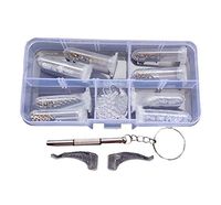 Eyeglass Sun Glasses Screw Nut Nose Pad Optical Repair Tool Assortment Kit Set,D
