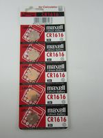 Maxell 5x CR1616 BR1616 CR 1616 3V Lithium Button Cell Battery Batteries - Official Genuine Maxell