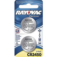 RAYOVAC KECR2450-2A 3-Volt Lithium Keyless Entry Battery (2 pk CR2450 Size)