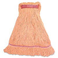Genuine Joe GJOLOR1BCT Narrow Band Blend Lg Loop Wet Mop, 12oz, 12/Ct, Orange (Pack of 12)