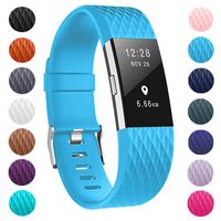 ZEROFIRE Bands Compatible for Fitbit Charge 2, Replacement Adjustable Sport Bands for Charge 2 Heart Rate Fitness Wristbands, Women Men, Small and Large