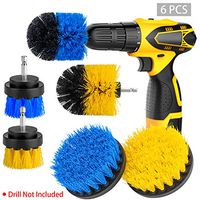 [6-PCS]Drill Brush Attachment Set, Power Scrubber Brushes Cleaning Kit for Bathroom Surfaces Tub, Shower, Tile and Grout