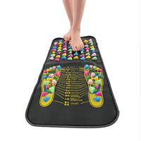 Chinese Reflexology Walk Stone Pain Relieve Foot Massager Mat Natural Healthy Care, 27.5"*13.8"