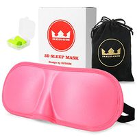 Eye Sleep Mask - REROM 3D Sleep Mask For A Full Night Sleep Lightweight & Comfortable Super Soft Large Adjustable 3D Contoured Eye Masks for Sleeping (Pink)