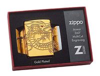 Zippo Armor Gold Plated Asian Dragon Lighter