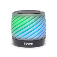 iHome Color Changing Bluetooth Portable Speaker, Speakerphone, Crystal Clear Stereo Sound, Soft Silicone Rotocast Cabinet, Long Extended Rechargeable Battery Life, LED Indicator