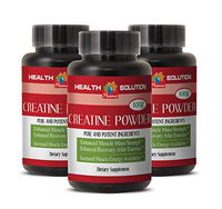 Muscle Elements - CREATINE 100G - Testosterone - 3 Bottles (Powder)