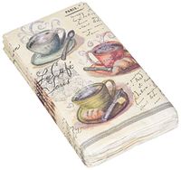 Avanti Paris Coffee Guest Paper Towels, Multicolored