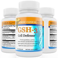 Nordic Clinical’s GSH-3 Cell Defense, (60 capsules, 30Day supply).Antioxidants and Detoxifier with NAC, ROC, SelenoExcell. Promote glutathione, for Protection against free radicals. Boost Antioxidant.
