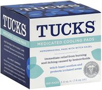 TUCKS Medicated Cooling Pads 100 Each by Tucks