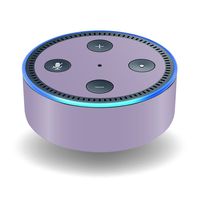MightySkins Skin Compatible with Amazon Echo Dot (2nd Gen) - Solid Lavender | Protective, Durable, and Unique Vinyl Decal wrap Cover | Easy to Apply, Remove, and Change Styles | Made in The USA