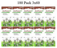 ZeniPower Size A312 PR41 Mercury Free Hearing Aid Batteries Pack of 180