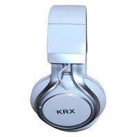 KRX Over Ear Headphone, Wired Premium Stereo Sound Headsets with 50mm Driver, Foldable Comfortable Headphones with Protein Earmuffs and Shareport for Recording Monitoring Podcast PC TV- with Mic
