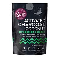 Suncore Foods – Activated Charcoal Coconut Supercolor Powder, 5oz each (1 Pack) – Natural Activated Charcoal Coconut Food Coloring Powder, Plant Based, Vegan, Gluten Free, Non-GMO