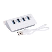 4-Port USB3.0 Hub with Phone Holder, Charge Your Phone When Play, Extend Cable for PC, Laptop, Tablet and More