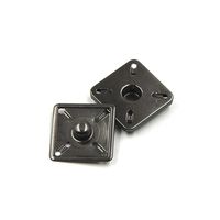 10 Sets Metal No Sewing Press Studs Buttons Square Snap Fastener Popper