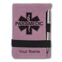 Mini Notepad, Paramedic, Personalized Engraving Included (Pink)