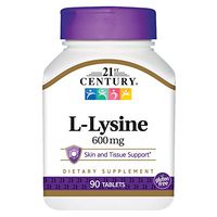 21st Century L-Lysine 600 Mg Tablets, 90 Count (Pack of 2)