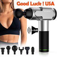 Massage Gun, HEADMALL Massage Gun for Athletes, Deep Tissue Percussion Muscle Massager with 6 Speeds,Body Massager for Relieving Muscle Pain,Silver