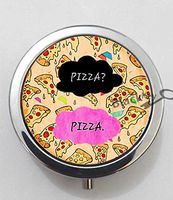 BlackKey Pizza Pizza 3-Compartment Decorative Pocket Gift Box Case Organizer for Pill, Color 1 -1038